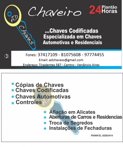 Chaveiro AD Chaves