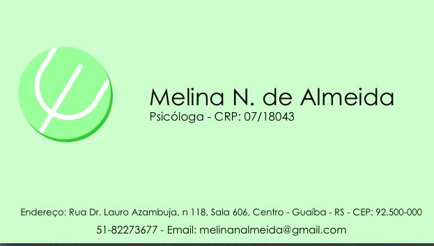 Melina Nunes de Almeida - Psicóloga