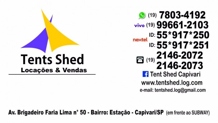Tent Shed Locaçao e Vendas